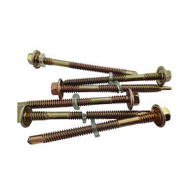 Hex Head Self Tapping Roofing Screw met zinkgeplatte koolstofstaal Metrische meting