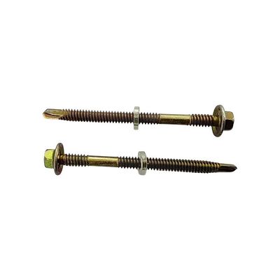 Hex Head Self Tapping Roofing Screw met zinkgeplatte koolstofstaal Metrische meting