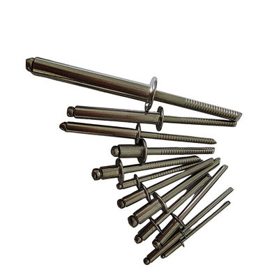 12 mm Open End Blind Rivets Rounde kop van roestvrij staal Wit standaard Rivet Hoge sterkte