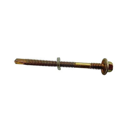 GB Pan Head 2024 Hex Fasteners Schroeven met Rubber Washer Gele gegalvaniseerde daknagels