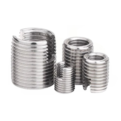 316L M2 M3 M4 M5 M6 M8 M10 Helicale reparatie Slotted roestvrij staal Messing zelf tapend draad insetsnoot