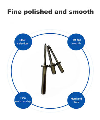 Stainless steel gesloten blinde klinknagel voor industriële en commerciële toepassingen