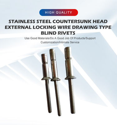 Roestvrij staal cup mono-bolt klinkers voor 4,8 6,4 9,8 mm Dia Levering binnen 30 dagen