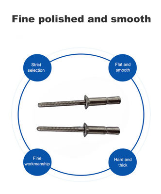 Roestvrij staal cup mono-bolt klinkers voor 4,8 6,4 9,8 mm Dia Levering binnen 30 dagen