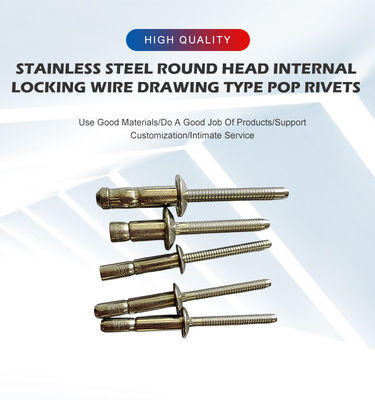 Voorraad Aluminium Roestvrij staal Structurele Hemlock Dome Hoofd Flat Head Pop Rivet Goed