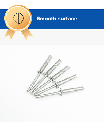 Plain Finish 4,8 mm Dia roestvrijstalen cup mono-bolt klinkers voor uitlaat toepassingen