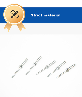 Gepersonaliseerde lengte platte kop kraag aluminium open eind roestvrij staal massief metaal rivet