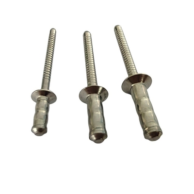 Vlekvrye staal enkelvoudige trommel rivetten 2,4 mm 3,2 mm 4 mm 4,8 mm 6 mm Custom open type diameter