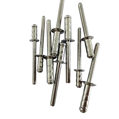 Vlekvrye staal enkelvoudige trommel rivetten 2,4 mm 3,2 mm 4 mm 4,8 mm 6 mm Custom open type diameter