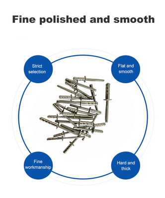 Controle roestvrij staal blinde klinkers 3,2 mm 4,0 mm 4,8 mm 6,4 mm Double-drum ronde kop