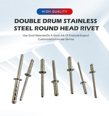 18-8 Roestvrij staal 304 Multigrip Blind Rivets Ronde kop 3,2 mm 4,0 mm 4,8 mm 6,4 mm