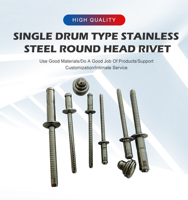 Controle paddenstoel Ronde koepel Hoofd Breuk Trek Mandrel Blind Rivet Open End 3,2 mm 4,0 mm 4,8 mm 6,4 mm