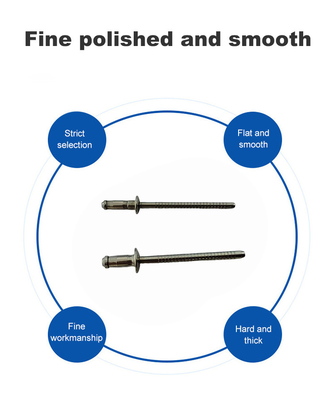 Controle paddenstoel Ronde koepel Hoofd Breuk Trek Mandrel Blind Rivet Open End 3,2 mm 4,0 mm 4,8 mm 6,4 mm