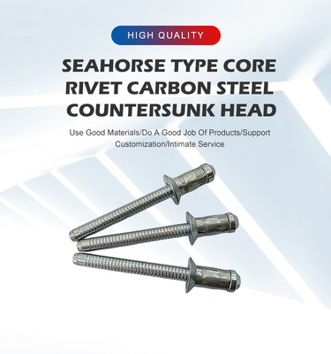 JIS Standard Carbon Steel Flat Head Blind Rivet met op maat gemaakte rivetten