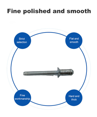 JIS Standard Carbon Steel Unigrip Blind Rivet voor fijn verwerkte Countersunk Head