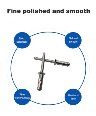 Industrie Multi-grip dome kop stalen blinde klinkers met ronde kop en afstand inspectie
