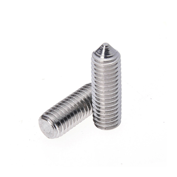 kracht Hexagon Socket Set Schroeven met kegelpunt in roestvrij staal voor machines