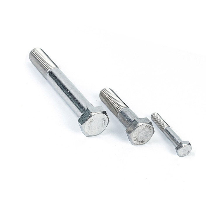 Plain Finish OEM Hex Head Bolts voor Zink Din931 Carbon Steel Machine Parts