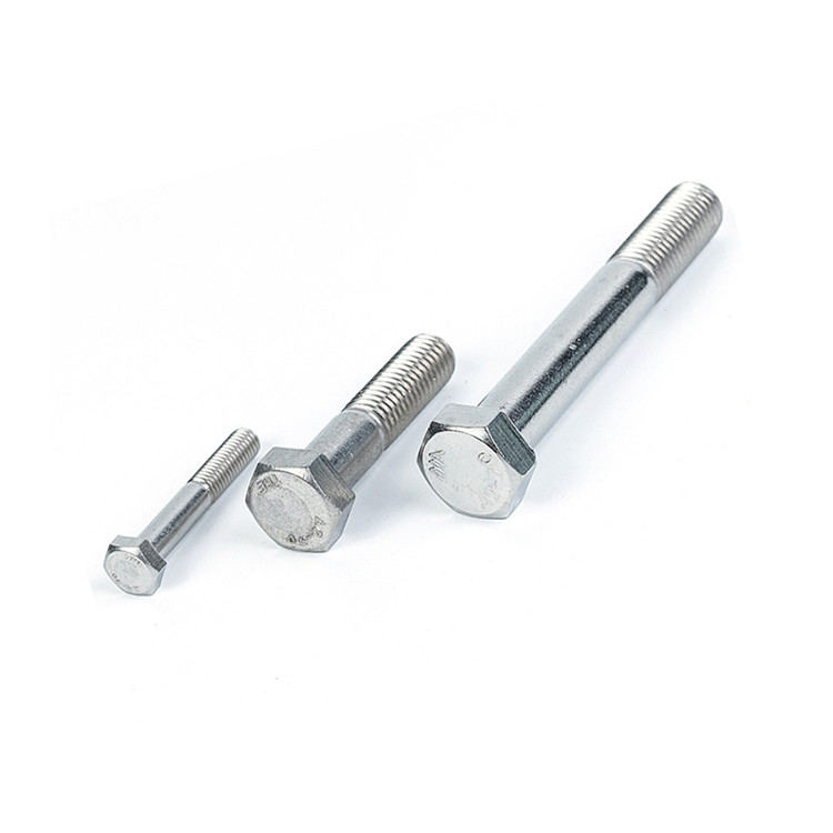 Aanpasbare grootte M8 M10 M12 M16 roestvrijstalen draad Hexagonale kopbout voor klepbouten