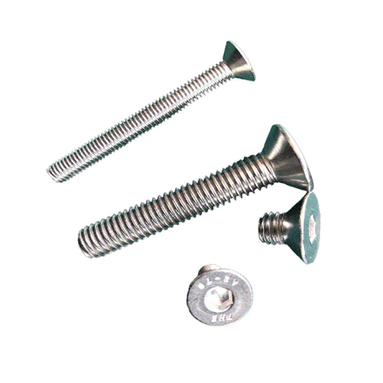 Rustvrij staal tegenverzonken zeshoekige stopcontact schroef met plat hoofd M2M3M4M5M6