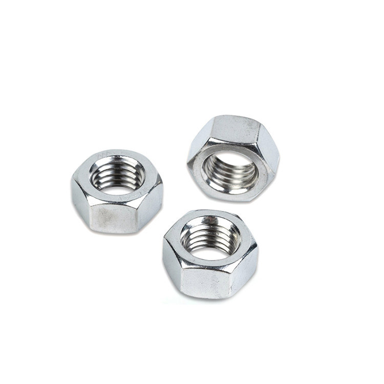 Zinkgeplatte roestvrijstalen moeren van hoge sterkte voor op maat gemaakte schroeven en bouten in bulk