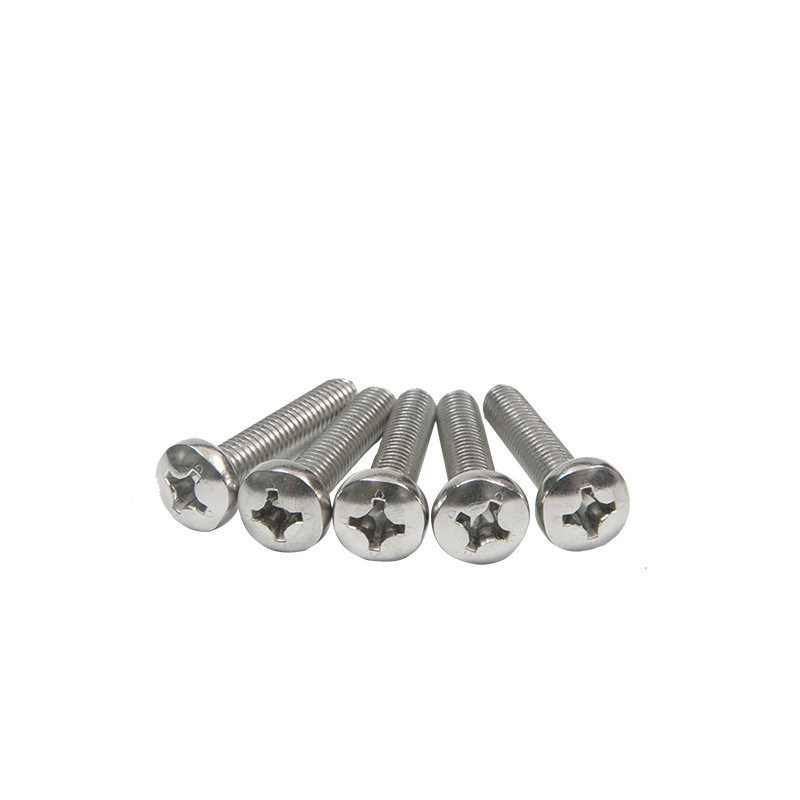 M2 M3 M4 M5 M6 M8 A2 304 roestvrij staal kruisvergrendeling Phillips pan hoofd machine schroeven metrisch