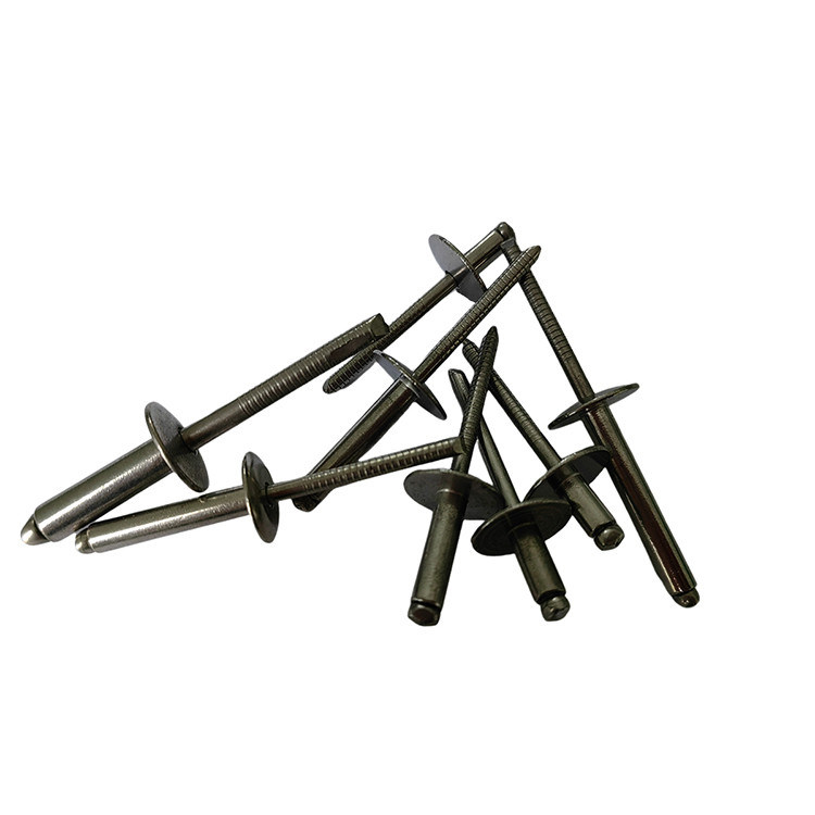 Spoorweg standaard open type ijzeren breuk stam grote rand ronde kop klinkers professionele