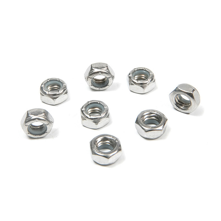 UNC roestvrij staal fijn draad Hex Nylon Insert Lock Nut 100% controle en betaalbaar