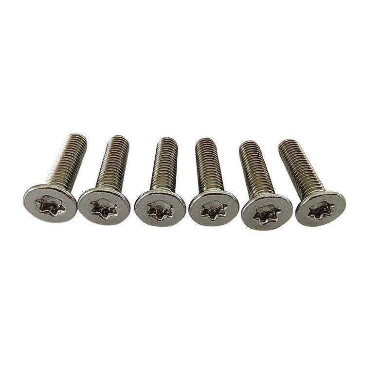 Roestvrij staal Ronde platte kop Torx schroefmachine Zelfkoppelende schroef Volle draad M3 M10