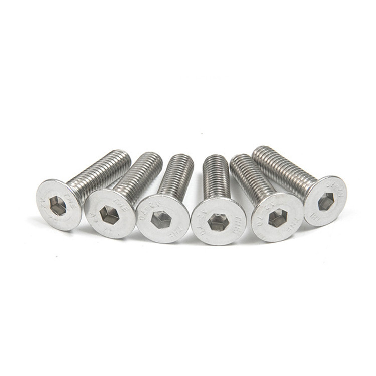 304 316L roestvrij staal Flat Head Allen Bolts DIN7991 Countersunk Head Socket Head Screw