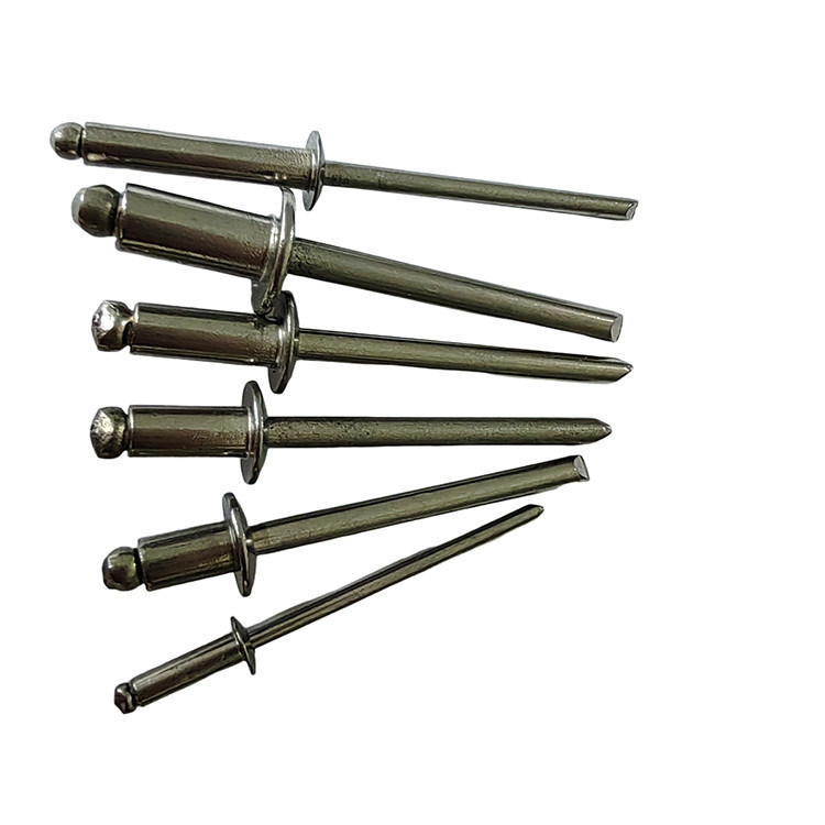 Roestvrij staal 4,0 mm Open End Blind Rivets Ronde Hoofd Gemakkelijke installatie Helder afwerking