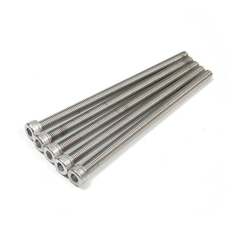 Roestvrij staal 304 316 Pan Head Hex Socket Caphead Machine Schroef Volle draad Halve draad