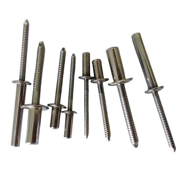 Weerbestendige roestvrij staal ronde kop blinde klinker verzegeld uiteinde 3,2 mm/4,0 mm/4,8 mm/6,4 mm Diameter