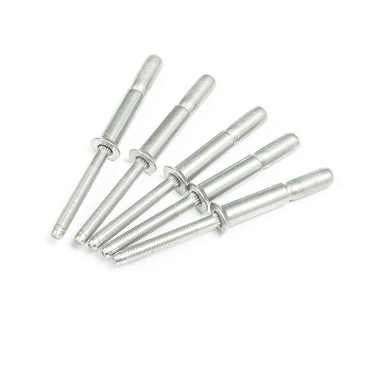 Open type roestvrij staal breek blinde klinknagel met koepelkop en zwart geschilderde stam